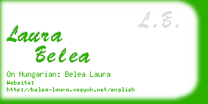 laura belea business card